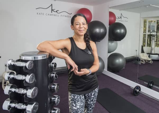 The right fit: Kate Campbell stumbled across the gym by chance when she went to buy a treadmill. Picture: Dean Atkins