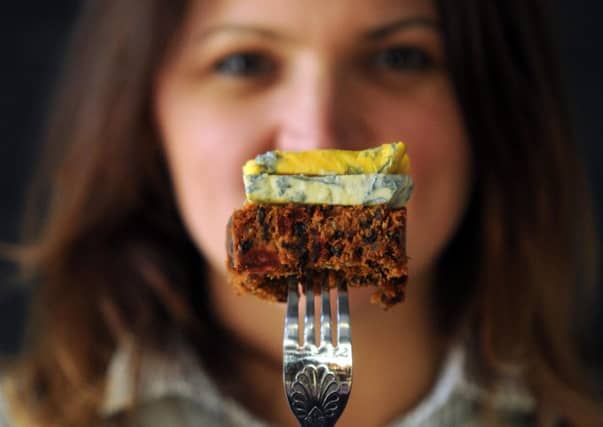 Christmas cake with cheese is a festive tradition in Yorkshire.