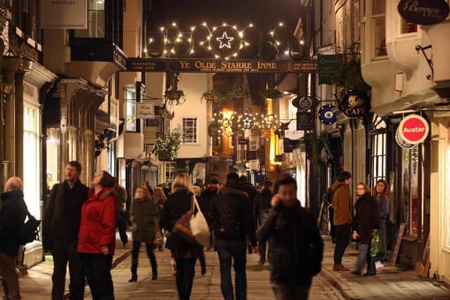 Footfall in York centre increased in November, despite it dropping elsewhere in the country