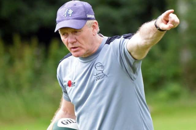Doncaster Knights director of rugby Clive Griffiths has tried to calm his emotions down since his heart attack.