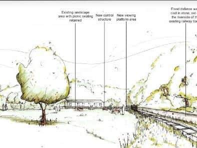 A plan for what one of the flood defence sites might look like.