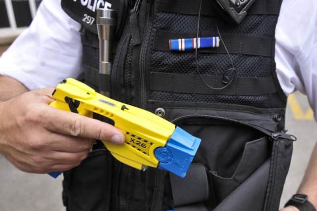 Police in Yorkshire hit people with Tasers 232 tomes in the past year, figures show. Photo: Ben Birchall/PA