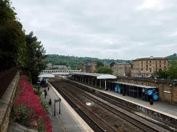 The woman had jumped onto the tracks from the platform at Dewsbury Station