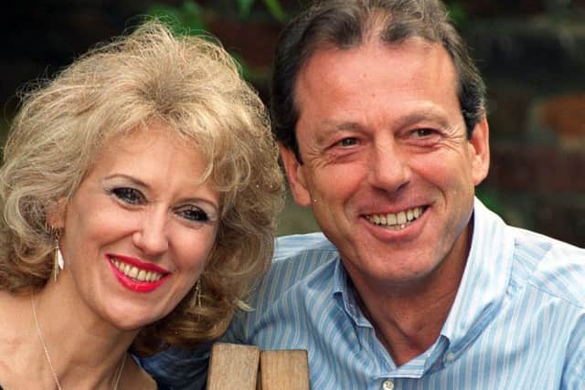 Anita Dobson with Leslie Grantham, who died this year. The pair appeared together in EastEnders. (PA).
