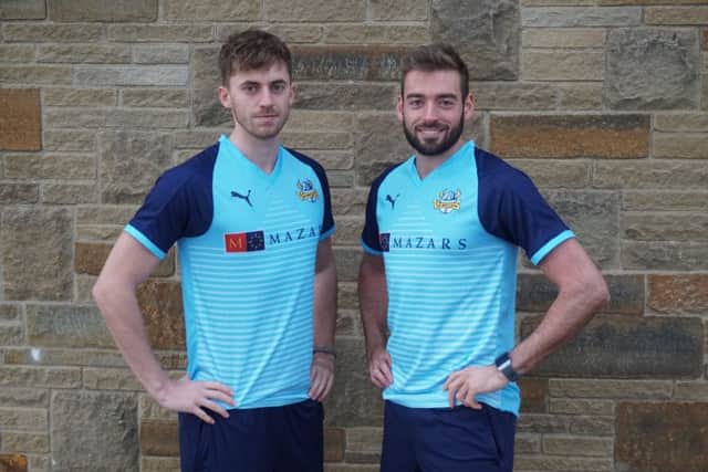 Ben Coad and Jack Leaning in the new Yorkshire VitalityBlast strip for 2019