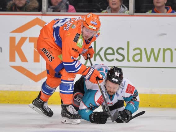 MISSING OUT: Sheffield Steelers' Davey Phillips is out injured for a possible eight weeks, although he hopes to be back in contention sooner. Picture: Dean Woolley.