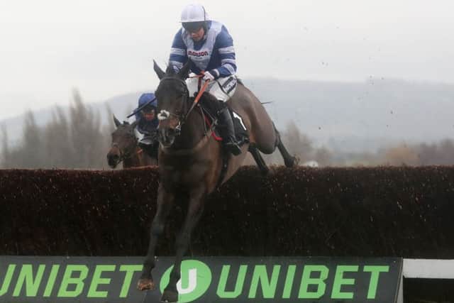 Frodon ridden by Bryony Frost wins the Caspian Caviar Gold Cup Handicap Chase during day two of the International Meeting at Cheltenham Racecourse. (Picture: David Davies/PA Wire)