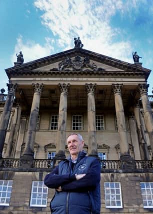 13 November 2018...... Volunteer Jonathan Robinson at Wentworth Woodhouse, the vast country house between Rotherham and Barnsley which has launched an ambitious renovation plan. Picture Tony Johnson.