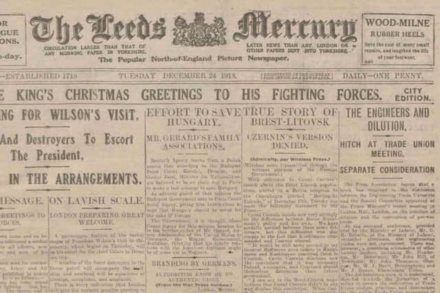 The Leeds Mercury from December 24, 1918. (YPN).