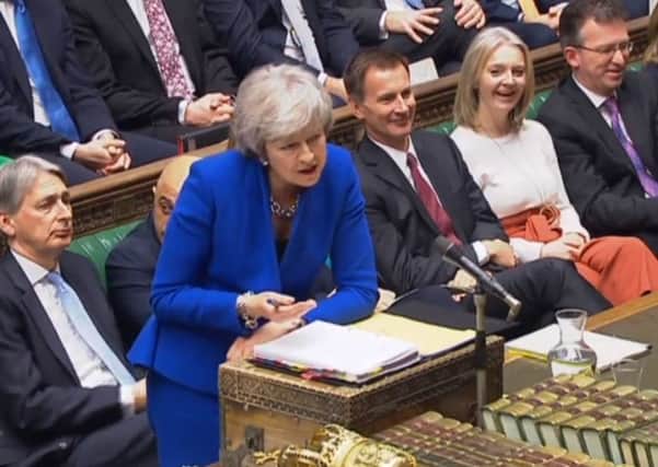 Theresa May at the last Prime Minister's Questions of 2018.