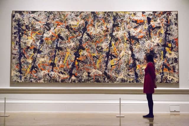 The work of abstract impressionist artist Jackson Pollock evokes memories for Rita. Photo credit: Laura Dale/PA Wire