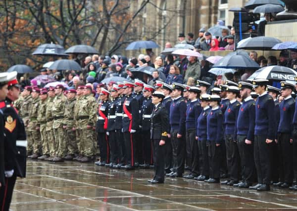 On parade at events to mark the centenary of the Armistice, the Armed Forces will be keeping Britain safe this Christmas in the  name of freedom.