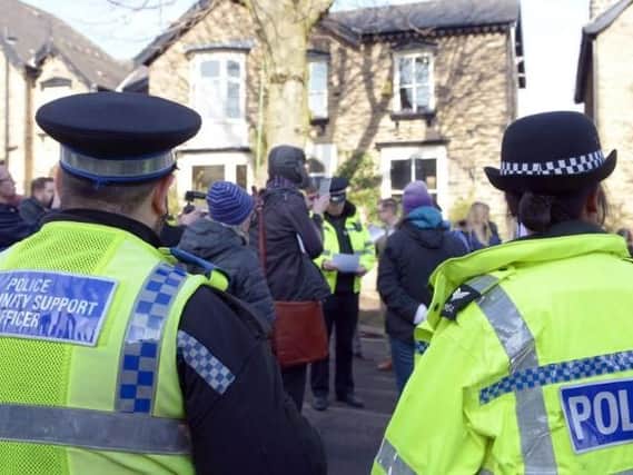 The long-running dispute over tree-felling in Sheffield has involved police.