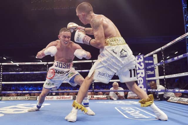 CHAMPION: Josh Warrington, on his way to a points victory against Lee Selby at Elland Road in May.
