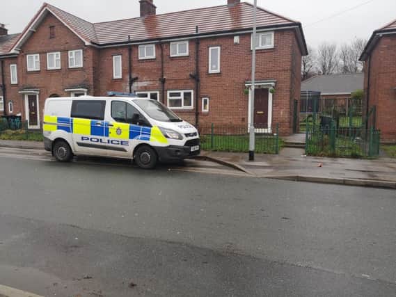 The body of the man, whose identity is yet to be confirmed by police, was found in a housein Carden Avenue