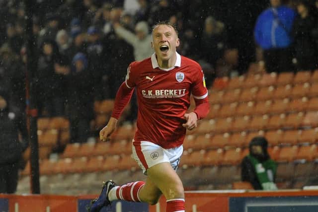 Cauley Woodrow scored Barnsley's second against Peterborough. Picture: Simon Hulme