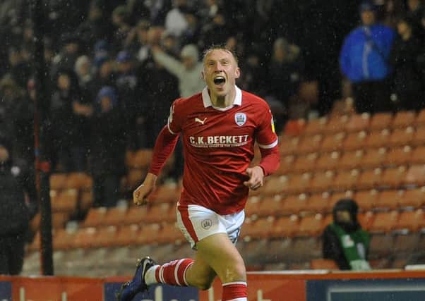 Cauley Woodrow scored Barnsley's second against Peterborough. Picture: Simon Hulme
