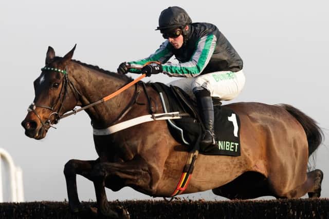 Altior ridden by Nico de Boinville jumps the last on the way to winning The Unibet Desert Orchid Chase during day two of 32Red Winter Festival at Kempton Park Racecourse. (Picture: John Walton/PA Wire)