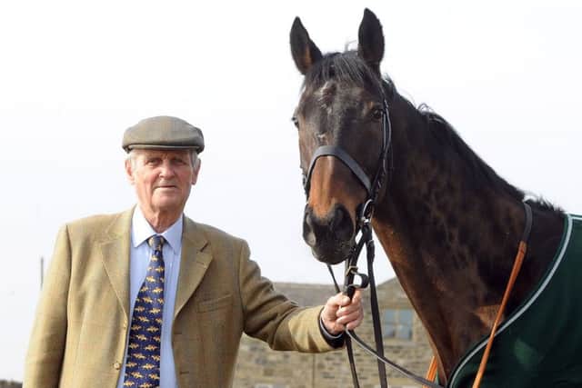 Yorkshire icon Harvey Smith with 2013 Grand National winner Auroras Encore.