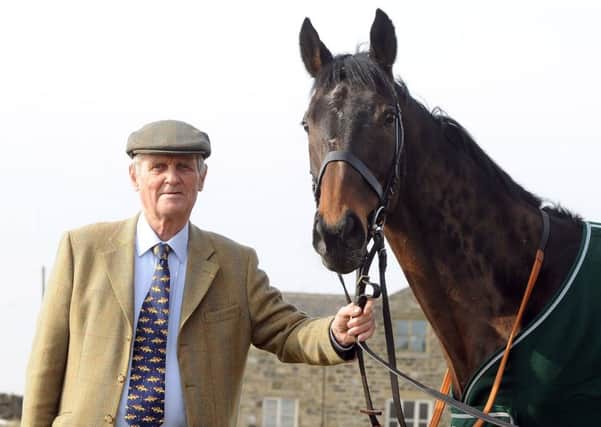 Yorkshire icon Harvey Smith with 2013 Grand National winner Auroras Encore.