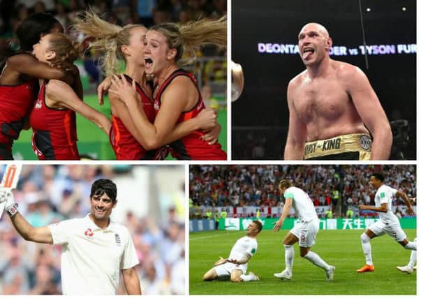 MAGIC MOMENTS: Just some of the sporting highlights from 2018 for our columnist Darren Gough.
