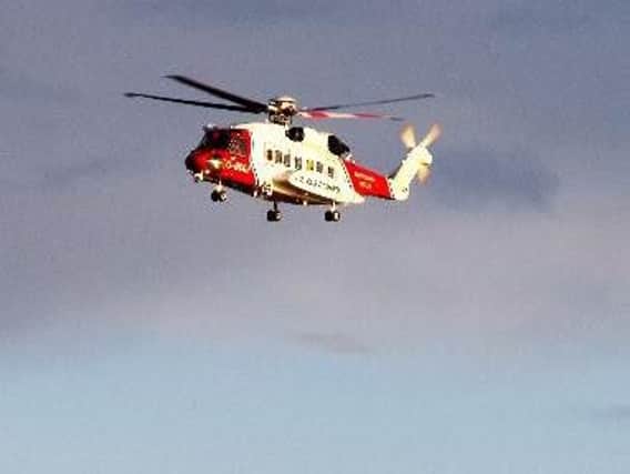 The search and rescue helicopter from Humberside Airport has been involved in the search