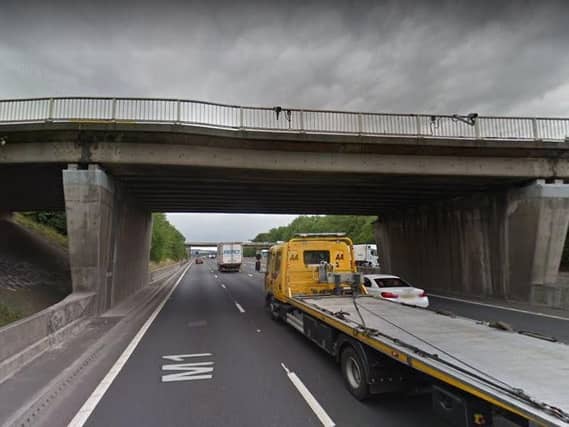 The M1 near junction 40 for Ossett