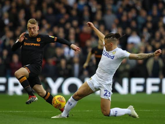 Action from Leeds United v Hull City.