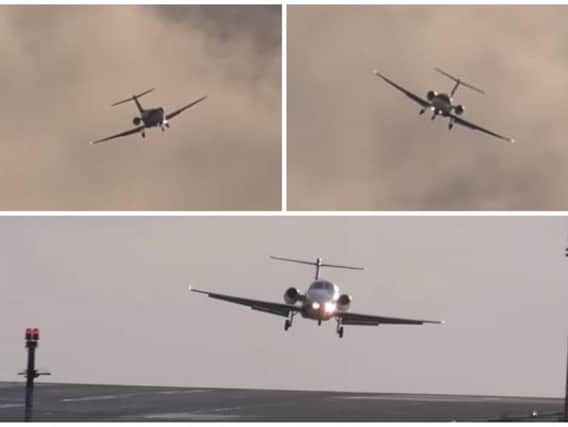 The astonishing footage was shot at Leeds Bradford Airport. PICS: AviationUpclose