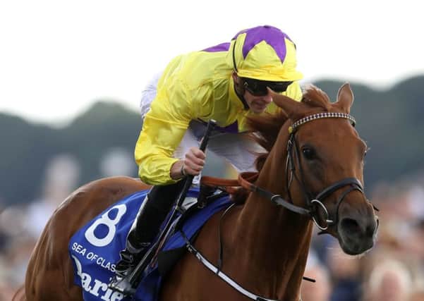 Sea Of Class, pictured winning the Yorkshire Oaks under James Doyle.