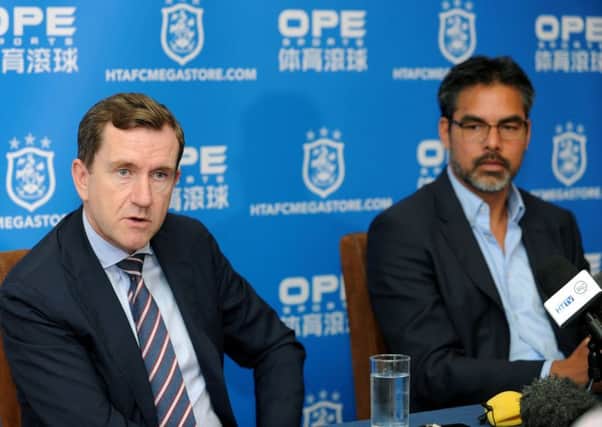 Huddersfield Town chairman Dean Hoyle, pictured with head coach David Wagner. Picture: Jonathan Gawthorpe