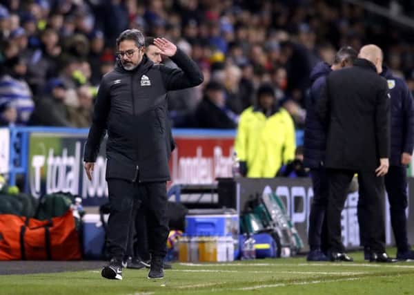 TOUGH NIGHT: Huddersfield Town manager David Wagner shows his frustration at the John Smith's Stadium. Picture: Martin Rickett/PA