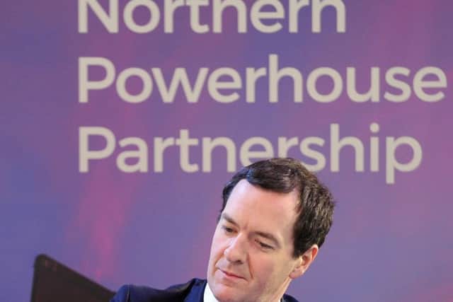 3 February 2017......    The Rt Hon George Osborne MP  launch the first report from the Northern Powerhouse Partnership at AQL in Leeds Picture Tony Johnson.