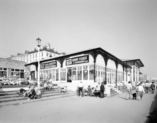 The cast-iron Floral Pavilion oat Bridlington was constructed on the seafront in 1904, and was extended in 1907 and again in c 1960, before undergoing late 20th-centrury alterations.