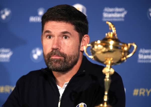 New European Ryder Cup captain Padraig Harrington at Wentworth Golf Club on Tuesday (Picture: Adam Davy/PA Wire).