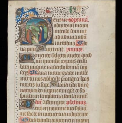 Ultramarine pigment used in medieval books. Picture: Borthwick Institute, University of York