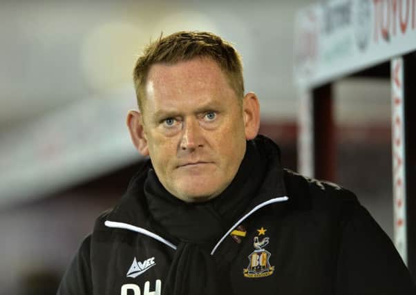 Bradford Citys head coach David Hopkin is keen to strengthen the clubs ranks during January (Picture: Bruce Rollinson).