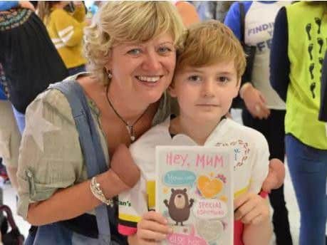 Announcing that the surgery had taken place, her charity Finding Your Feet has said the transplant had "made it possible for a mum to hold her son's hand again".
