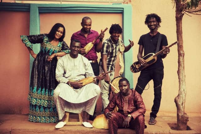 Bassekou Kouyate with his band, Ngoni ba. Picture: Thomas Dorn