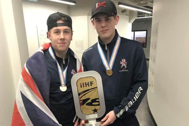 GOING FOR GOLD: Kieran Brown and Jordan Griffin are part of the GB Under-20s team in Tallinn this week.