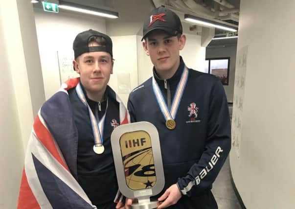 GOING FOR GOLD: Kieran Brown and Jordan Griffin are part of the GB Under-20s team in Tallinn this week.
