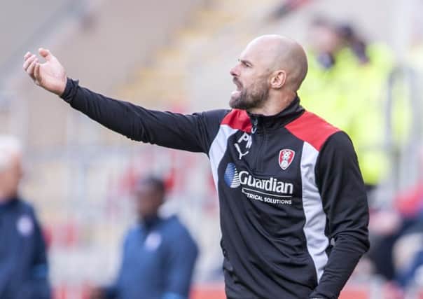 Paul Warne: Happy with performance.