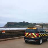 The coastguard was called to a surfer in difficulties in the water in Scarborough's North Bay yesterday.