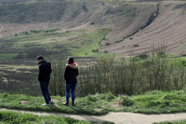 The Hole of Horcum in the North York Moors is a section of the valley of the Levisham Beck. The hollow is 120m deep and approximately 1.2km across. Local legend has it that the amphitheatre was formed when Wade the Giant scooped up a handful of earth to throw at his wife during an argument.