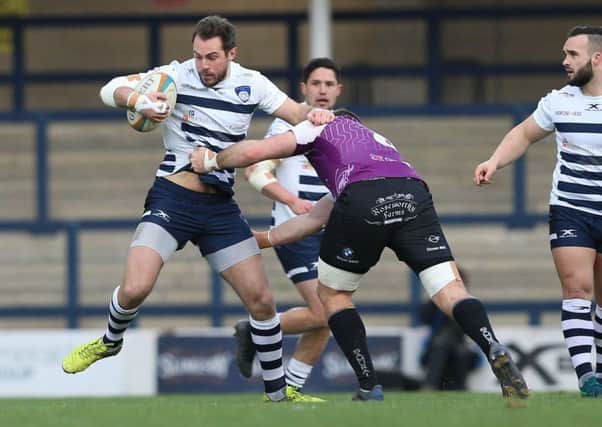 Yorkshire Carnegie's Andy Forsyth in action against Cornish Pirates (Picture: Andrew Varley)