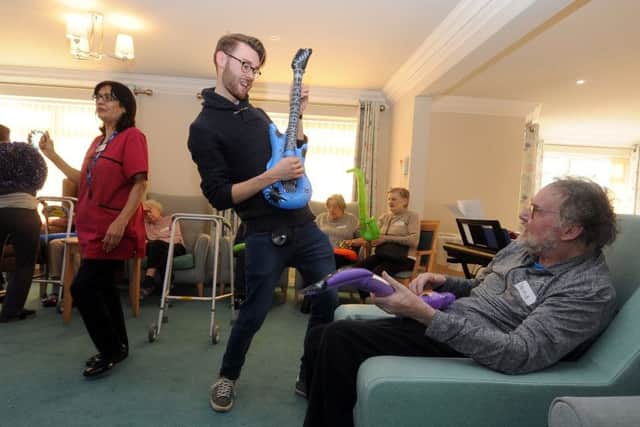 Yorkshire Dance has been working with residents at The Grove, Pudsey care home in a project aimed at tackling loneliness and isolation.  Pudsey Picture Tony Johnson.