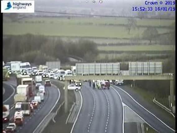 A Highways England image of the crash scene.