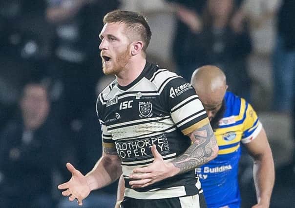 Hull FC's Marc Sneyd: On the way back.