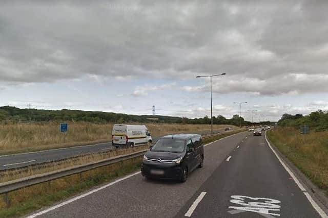Emergency services are dealing with a crash on the A63 in East Yorkshire. Picture: Google