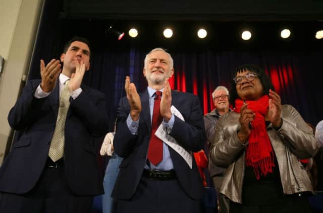 Jremy Corbyn spoke in Hastings with Shadow Cabinet colleagues Richard Burgon and Diane Abbott rather than addressing cross-party talks on Brexit.